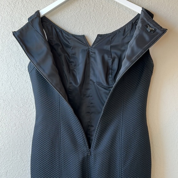 Talbots Silk Blend Textured Fully Lined Classic Little Black Dress Size 8P - Picture 5 of 16